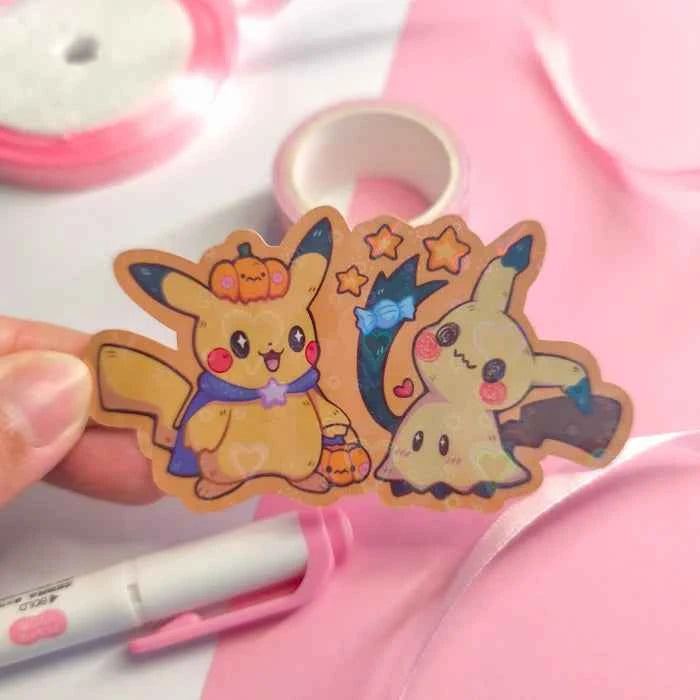 Sticker Pikachu & Mimiqui - Seyue