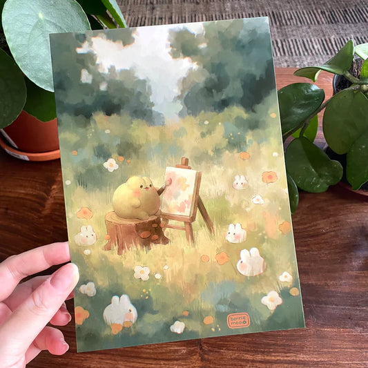 Print Painting Frog par Berriemoo