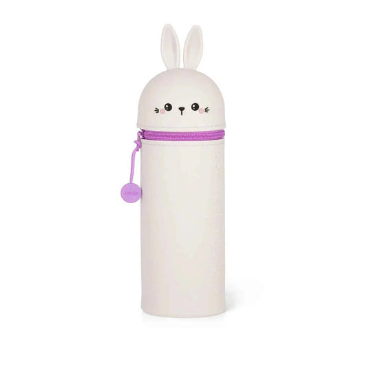 Trousse 2 en 1 en Silicone Rabbit « Don't Worry Be Hoppy » Lapin Legami