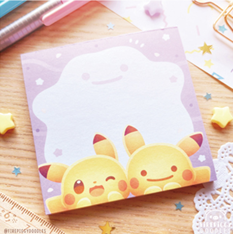 memo bloc note pokemon firepiggy