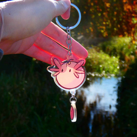 Porte-clé double Hue Axolotl Lasrytronnelle
