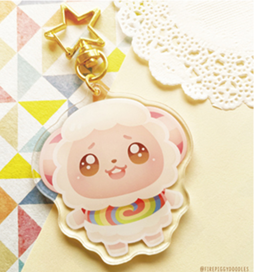 Porte-clé Dom Animal Crossing par Firepiggy