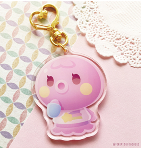 Porte-clé Marina Animal Crossing par Firepiggy