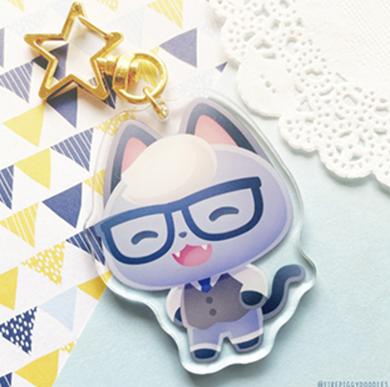 Porte-clé Raymond Animal Crossing par Firepiggy
