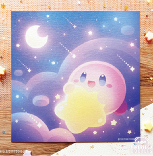 Print carré Kirby par Firepiggy