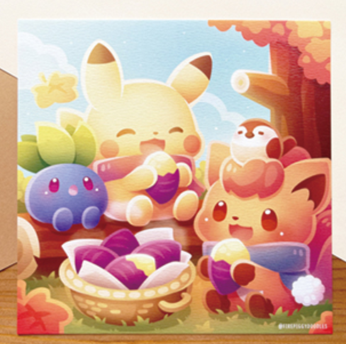 Print carré Pokemon par Firepiggy