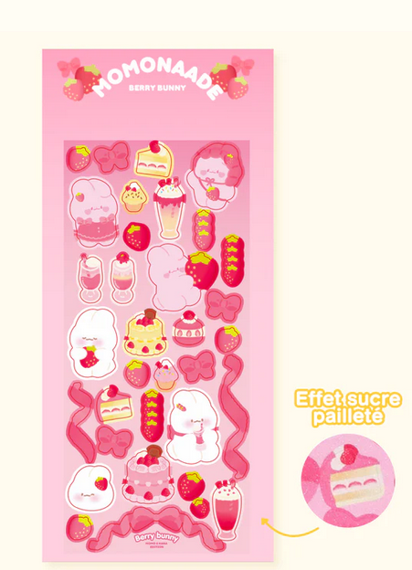 Sticker sheet Berry Bunny Momonaade