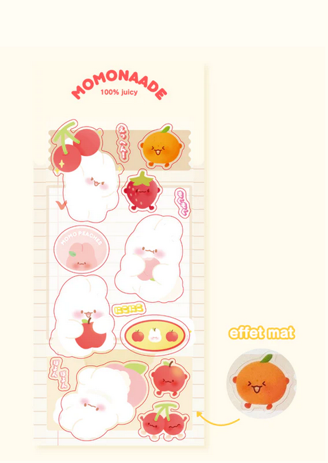 Sticker sheet Fruits Momonaade