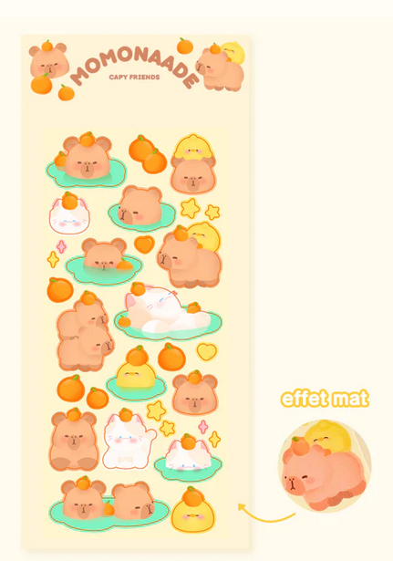 Sticker sheet Capybara Momonaade