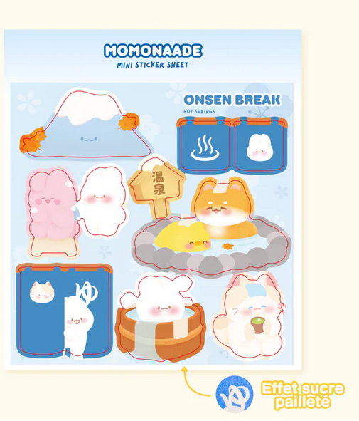 Sticker sheet Onsen Momonaade