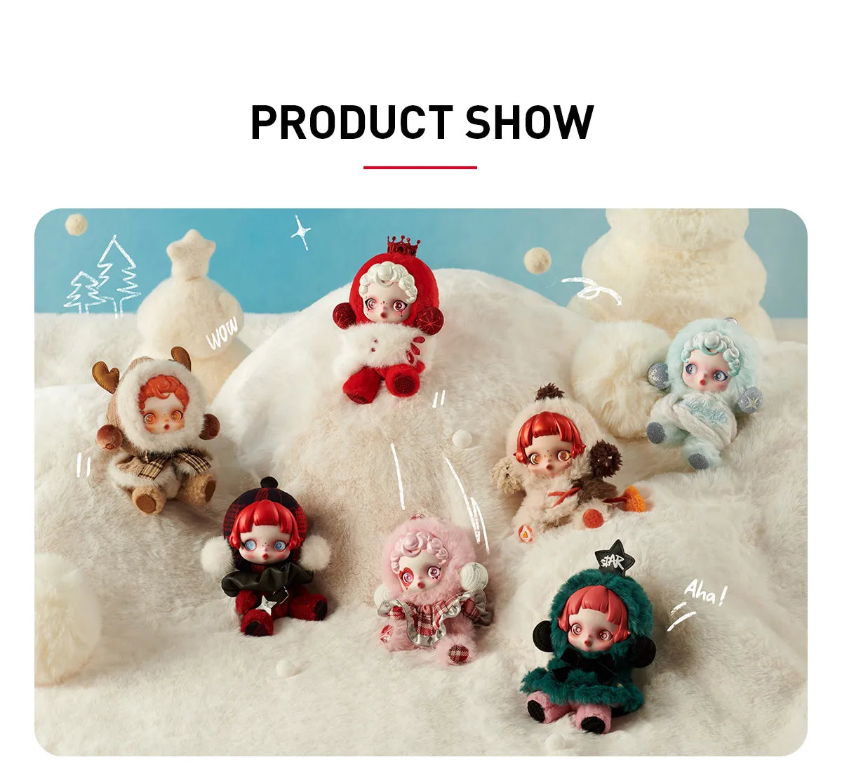 Skullpanda Winter Symphony Pop mart Blind box porte cle peluche