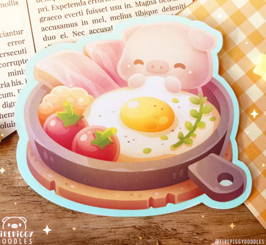 Sticker Cochon par Firepiggy