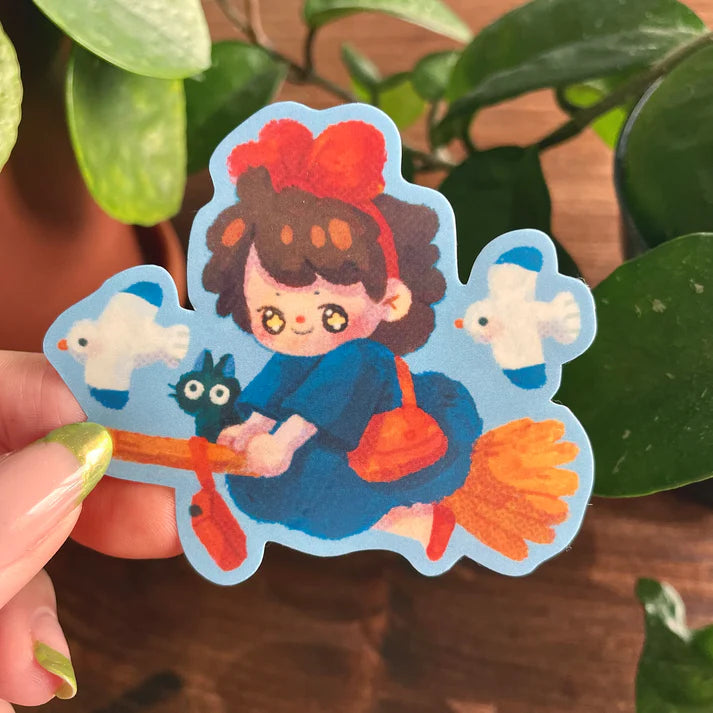 Sticker Kiki la Petite Sorcière par Berriemoo - Rocket Strasbourg