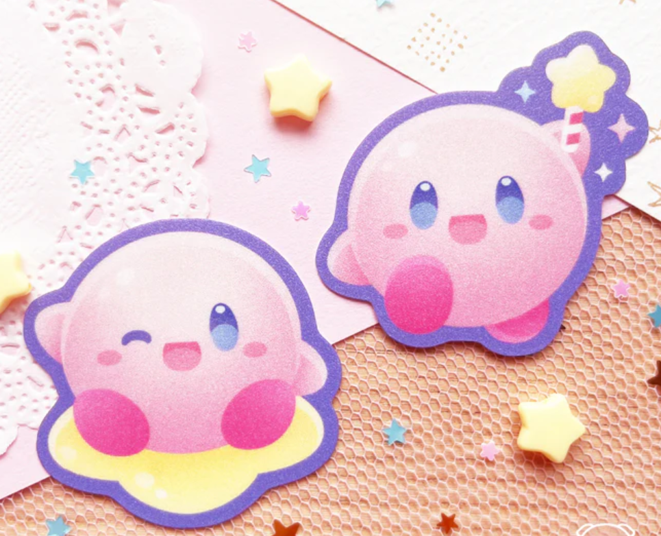 Sticker Kirby par Firepiggy