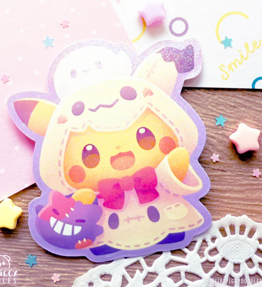 Sticker Pikachu Mimiqui par Firepiggy