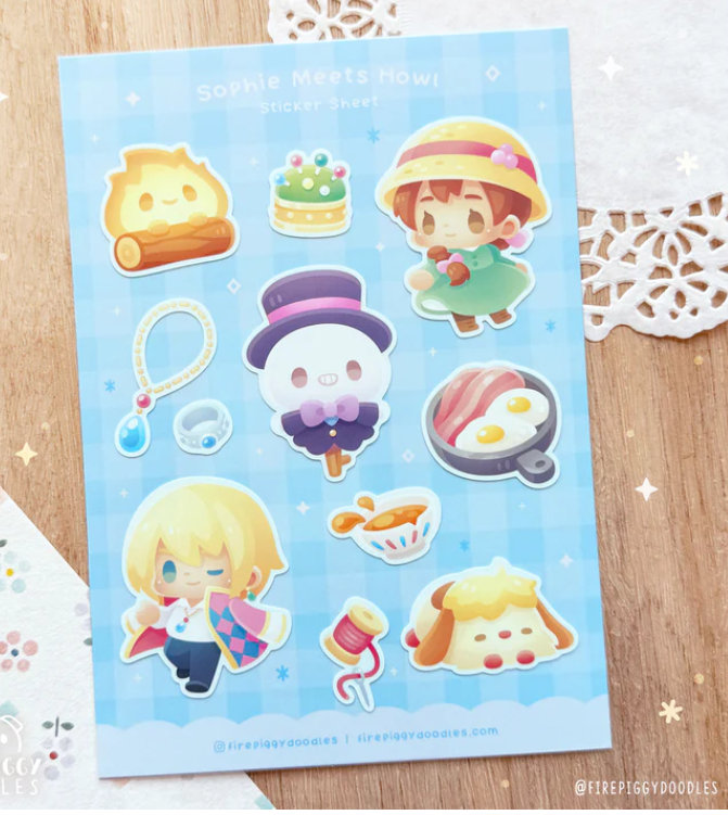 Sticker Sheet Le Château ambulant par Firepiggy