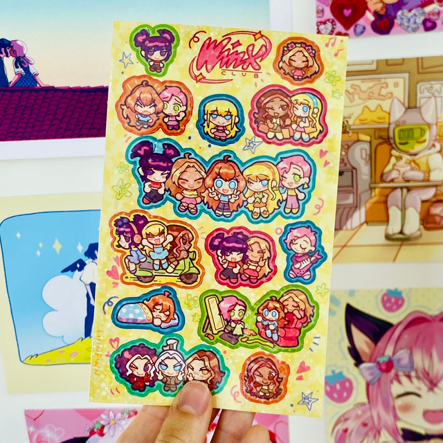Sticker Sheet Winx par Finnfinn