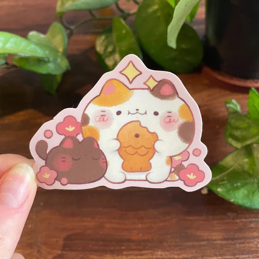 Sticker Taiyaki Kitty par Berriemoo