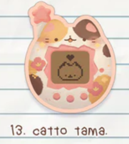 Sticker Tamagotchi Chat par Berriemoo