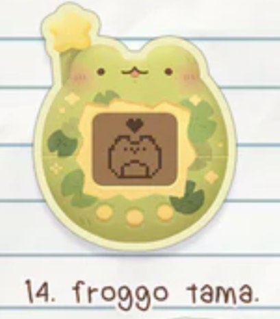 Sticker Tamagotchi Frog par Berriemoo