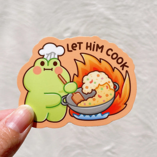 Sticker Grenouille Let Him Cook Sticky Rice