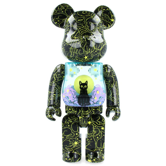 Bearbrick Hikari Cat dans le ciel 400% 28 cm