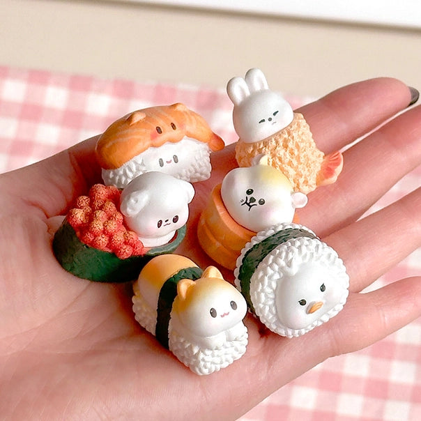 Blind Box Figurine Animal Sushi