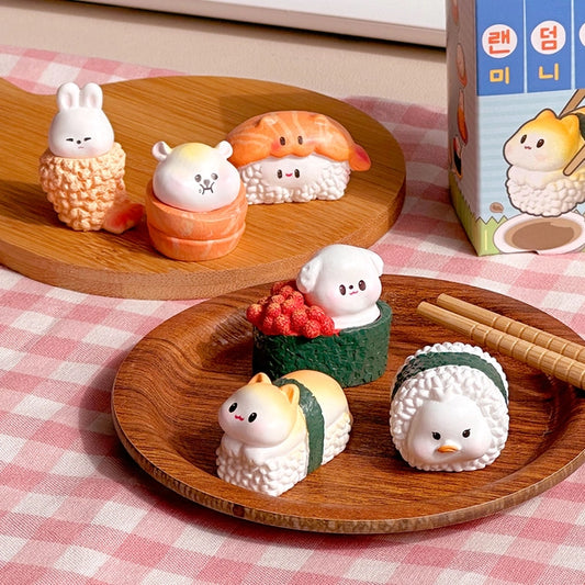 Blind Box Figurine Animal Sushi