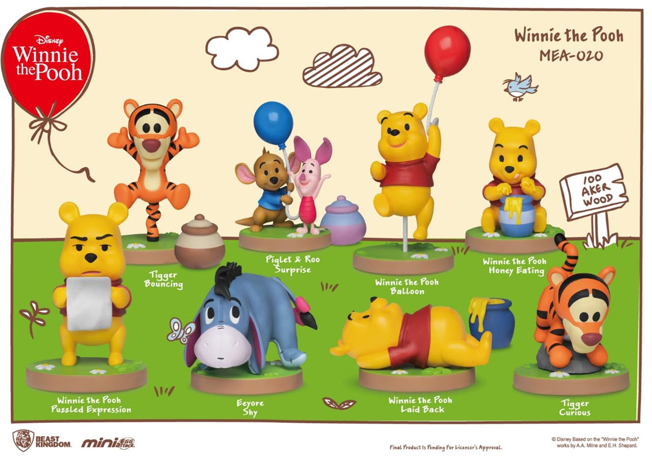 Blind Box Figurine Winnie l'Ourson 8 cm