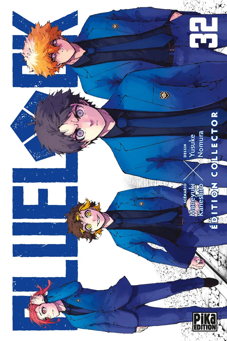 Blue Lock Tome 32 Inclus : Tome 32 avec jaquette réversible, 30 stickers molletonnés avec tes héros en mode "chibi" ! - Edition collector