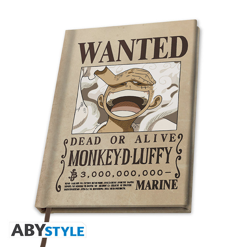 Cahier A5 Wanted Luffy Wano One Piece