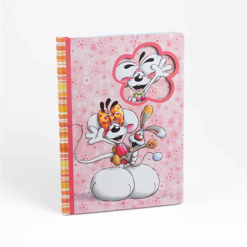 Carnet A4 motif fleur Diddl