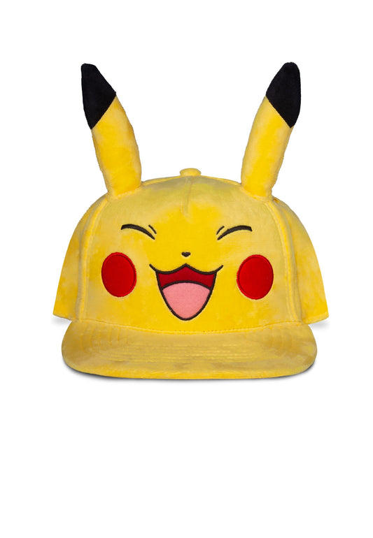 Casquette Pikachu Snapback Premium Plush [EN PRECOMMANDE]