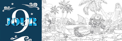 pages interieures coloriage disney avent