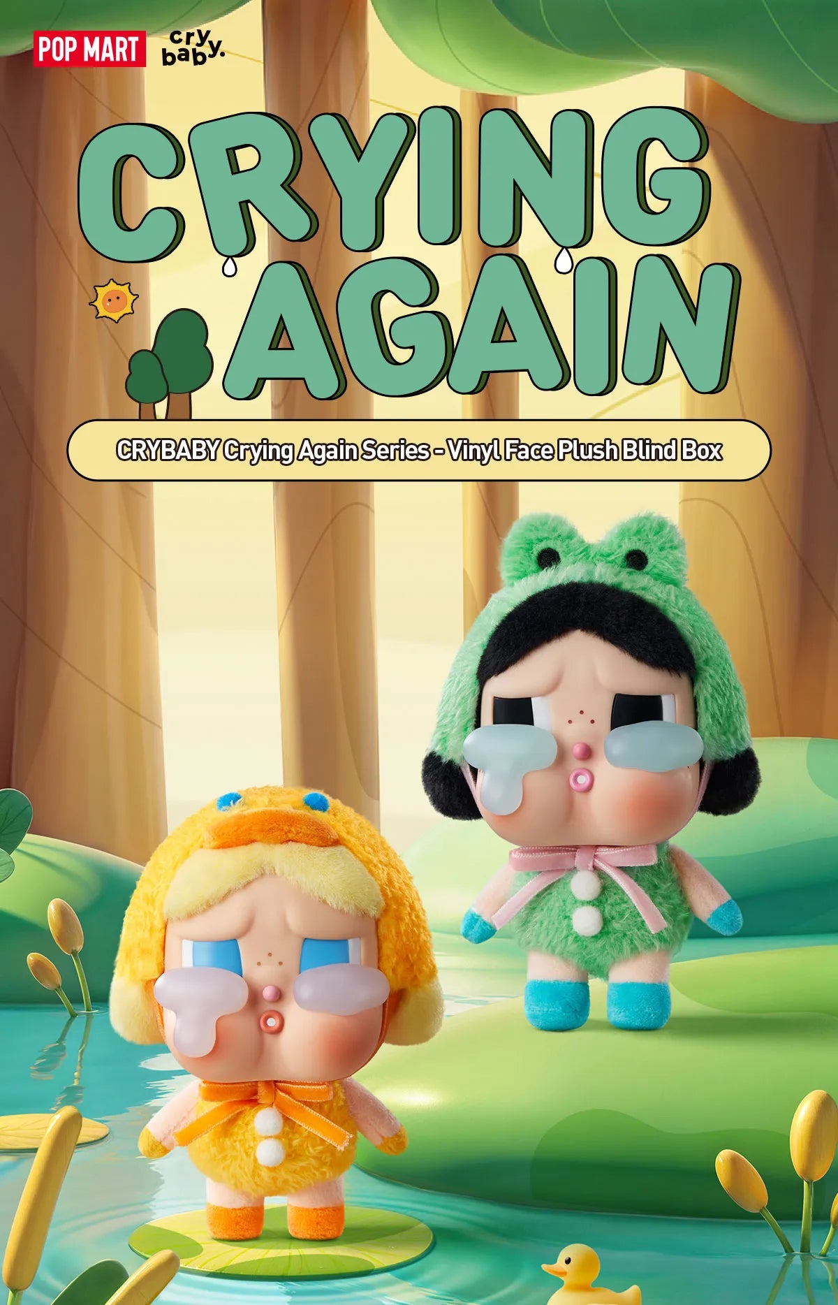 Crybaby Porte cle Peluche Crying Again Pop Mart