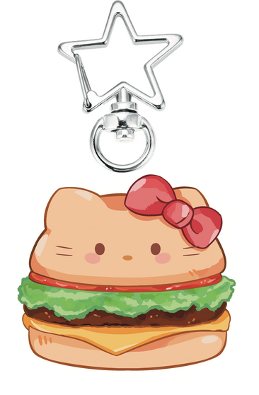 Porte-clé Hello Kitty Burger - Tsukuyomii