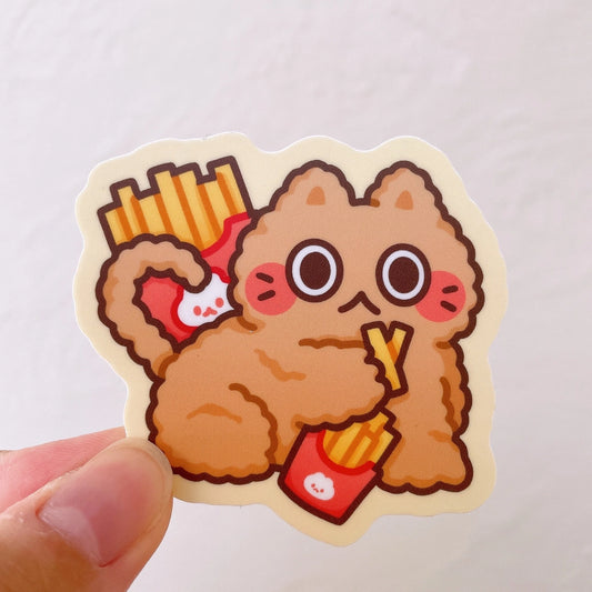 Sticker Chat Frites Sticky Rice