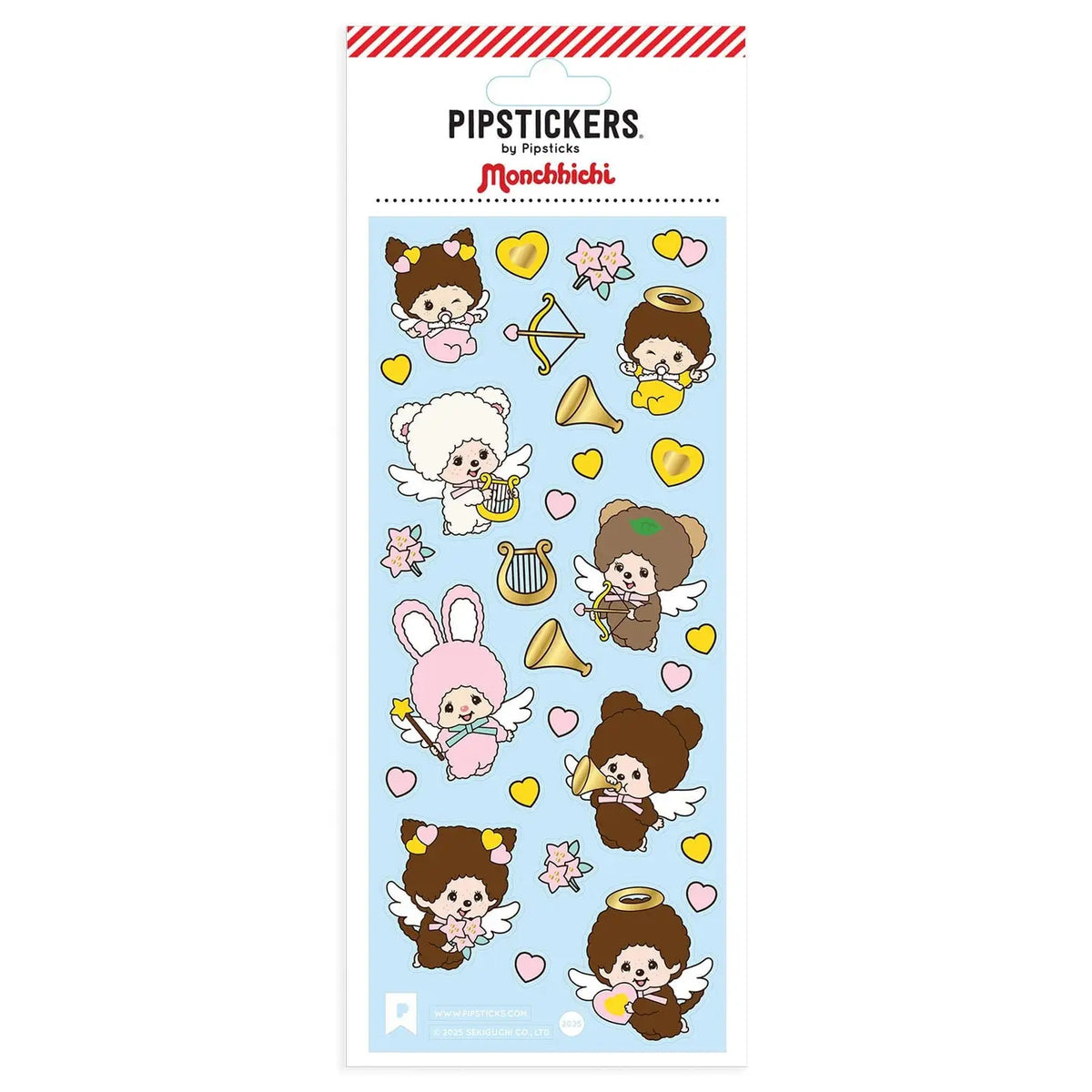 Sticker Sheet Anges Monchichi - Pipsticks - Rocket