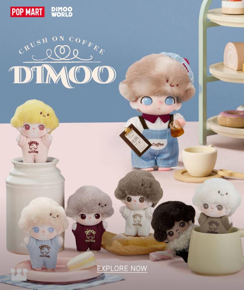 Dimoo Crush on Coffee Pop Mart