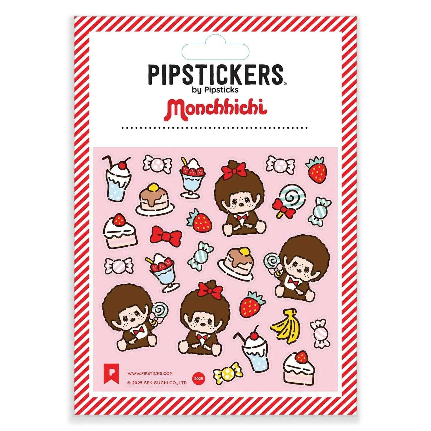 Sticker sheet Monchichi et Friandises - Pipsticks - Rocket