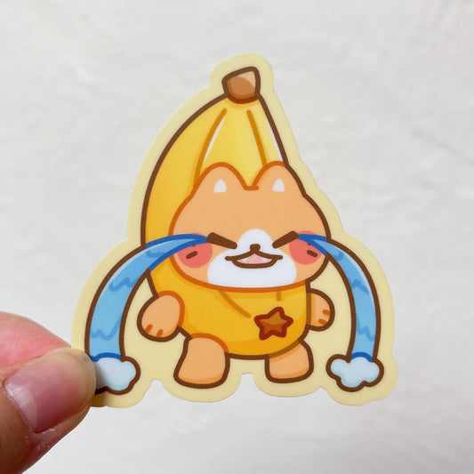 Sticker Banana Cat Meme Sticky Rice