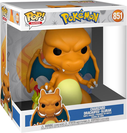 Figurine Dracaufeu Jumbo Funko Pop n°851 Pokemon