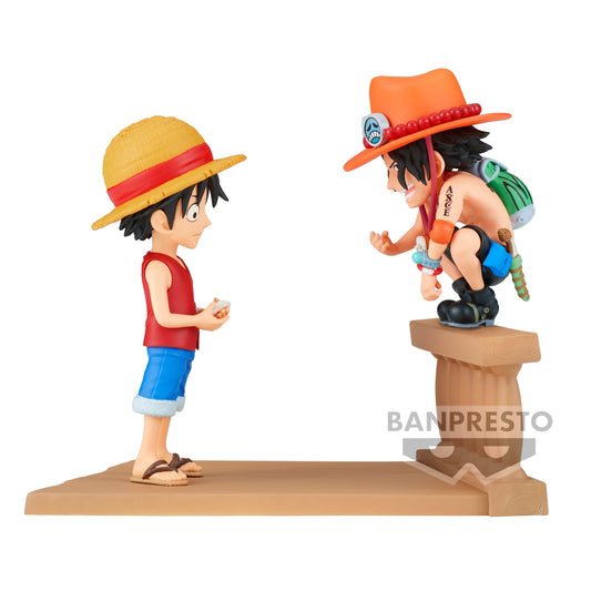 Figurine Luffy & Ace 8 cm One Piece WCF Stories [EN PRECOMMANDE]
