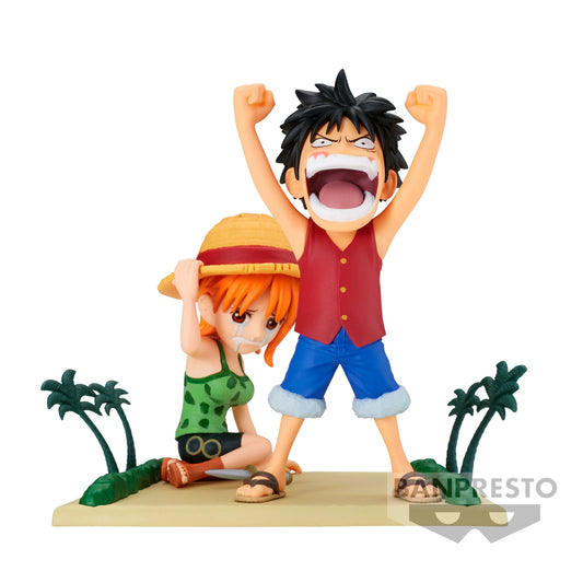 Figurine Luffy & Nami WCF-Log Stories 7cm