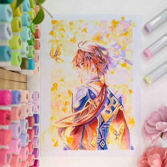 Print Zhongli Genshin Impact Sisi Art
