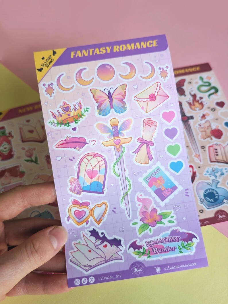Sticker Sheet Fantasy Romance par Elizacdc
