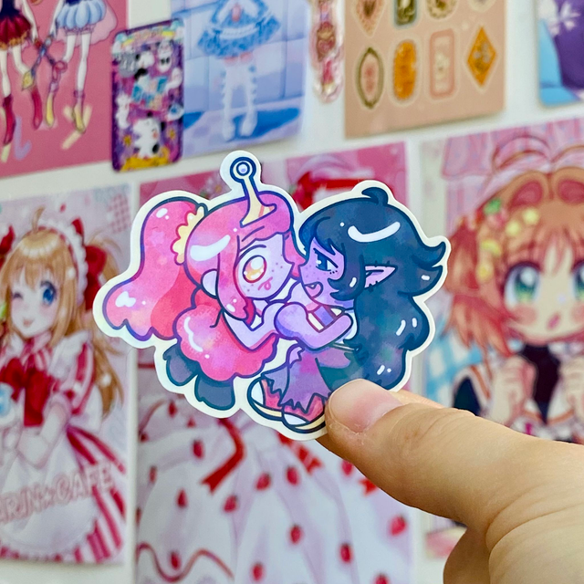 Sticker Marceline and Princess Bubblegum par Finnfinn - Rocket