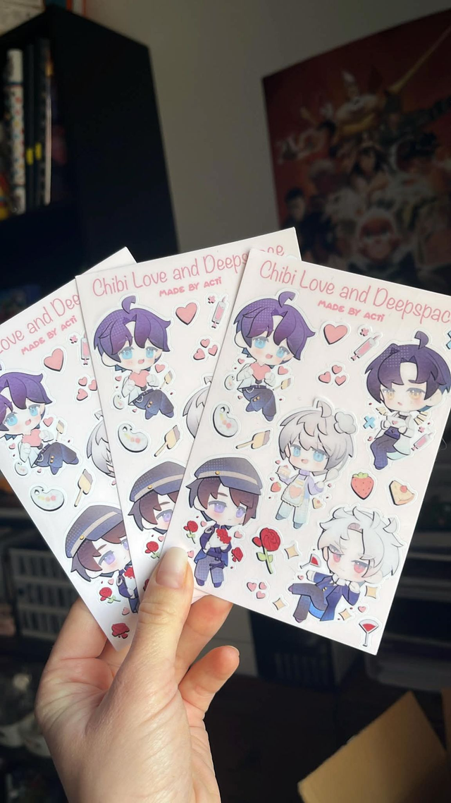 Sticker Sheet Love and Deepspace - Acti-Paw