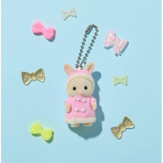Porte-clé Lapin Crème Sylvanian Families