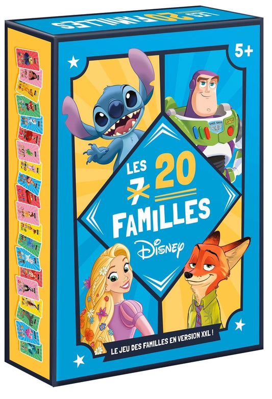 Jeu de cartes des 20 familles Disney